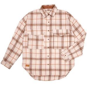 Simply Southern Ivory Plaid Shacket Button Jacket Women's XL